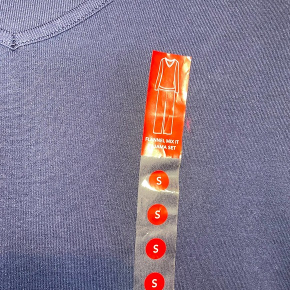 Charter Club V-Neck cotton blend pajama T-Shirt Navy, small - Picture 5 of 7